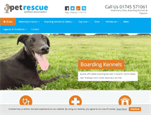 Tablet Screenshot of pet-rescuecharity.co.uk